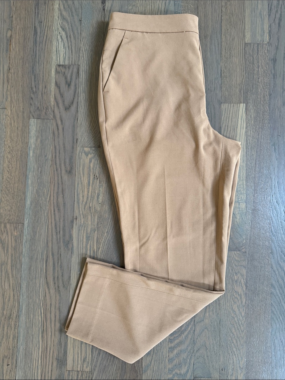Banana Republic Factory Straight-Leg Pants in Beige Camel